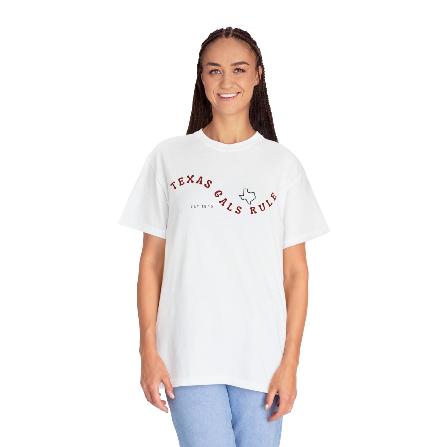 Texas Gals Rule Unisex Garment-Dyed Tee