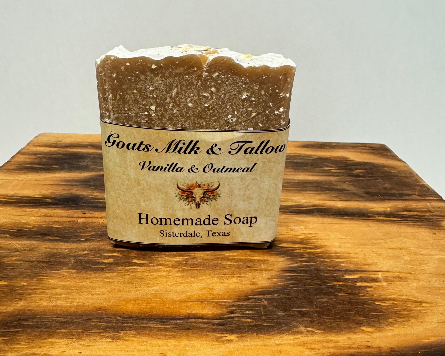 Vanilla & Oatmeal Goats Milk & Tallow Handcrafted Soap