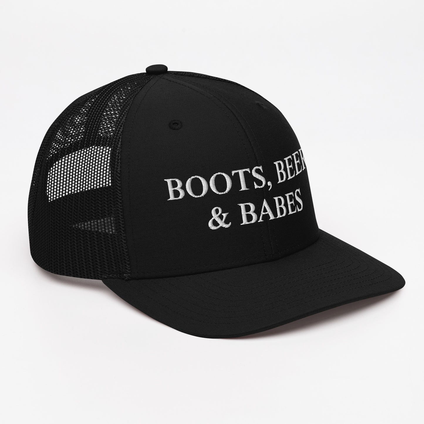 Boots, Beer & Babes Trucker Cap