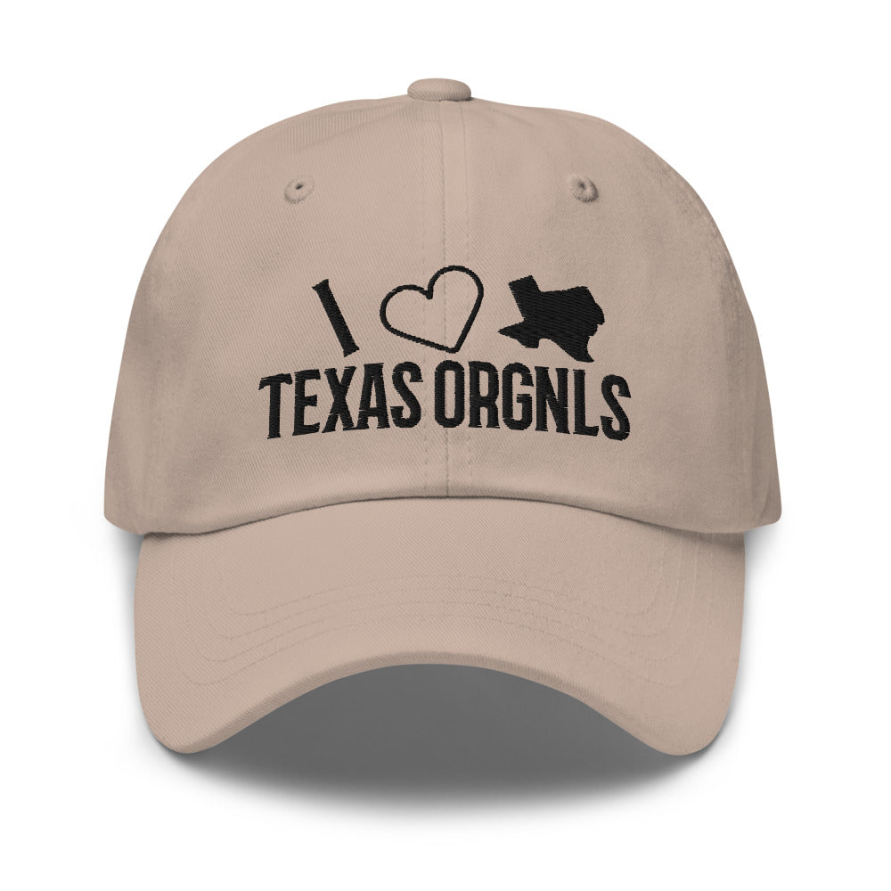 Texas Orgnls "I Heart Tx" Dad hat