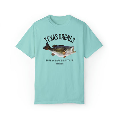 Texas Orgnls Shut Yo Large Mouth Unisex Garment-Dyed Tee