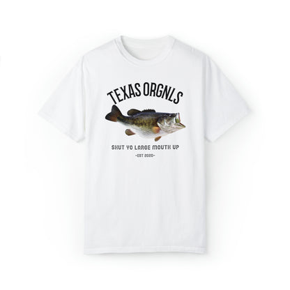 Texas Orgnls Shut Yo Large Mouth Unisex Garment-Dyed Tee