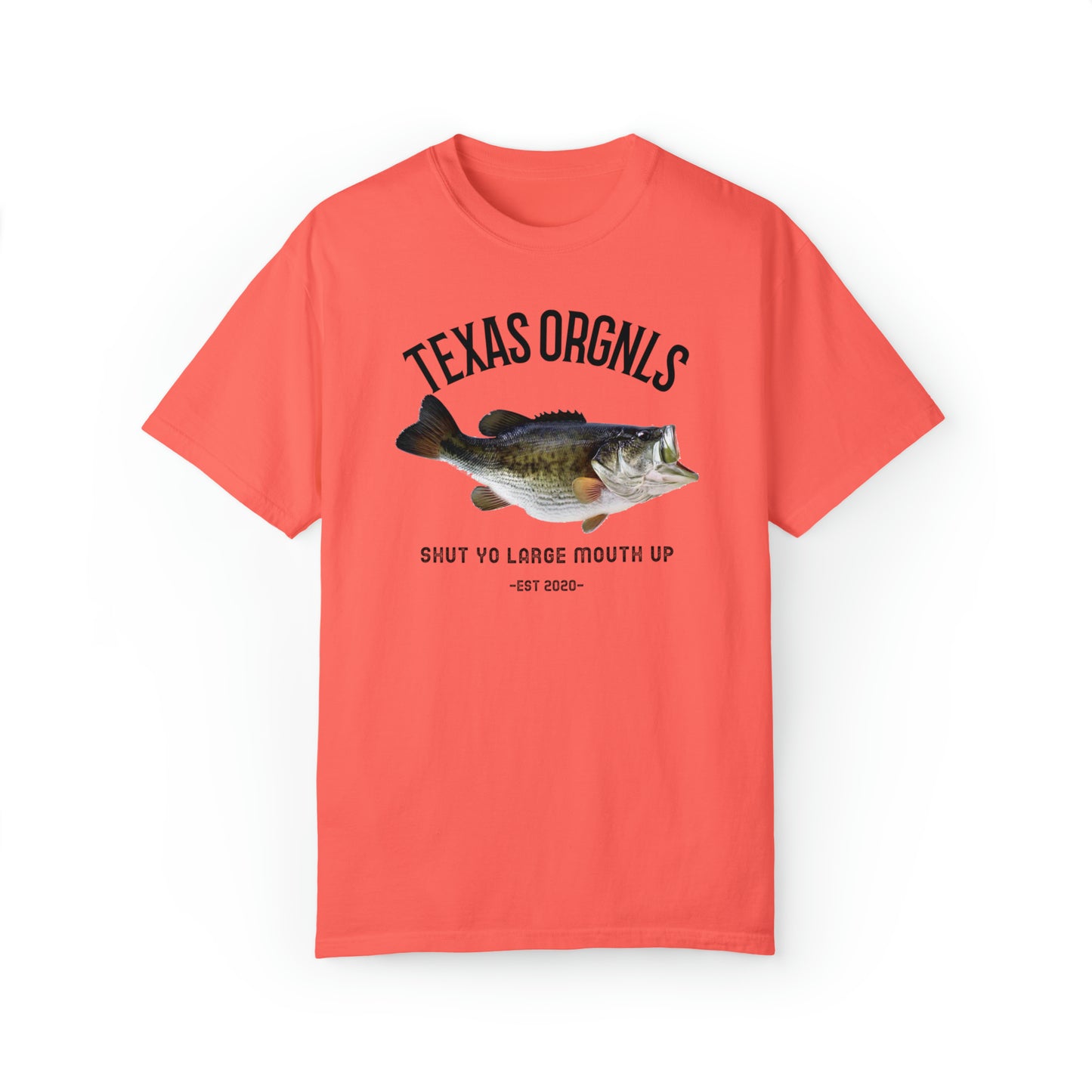 Texas Orgnls Shut Yo Large Mouth Unisex Garment-Dyed Tee