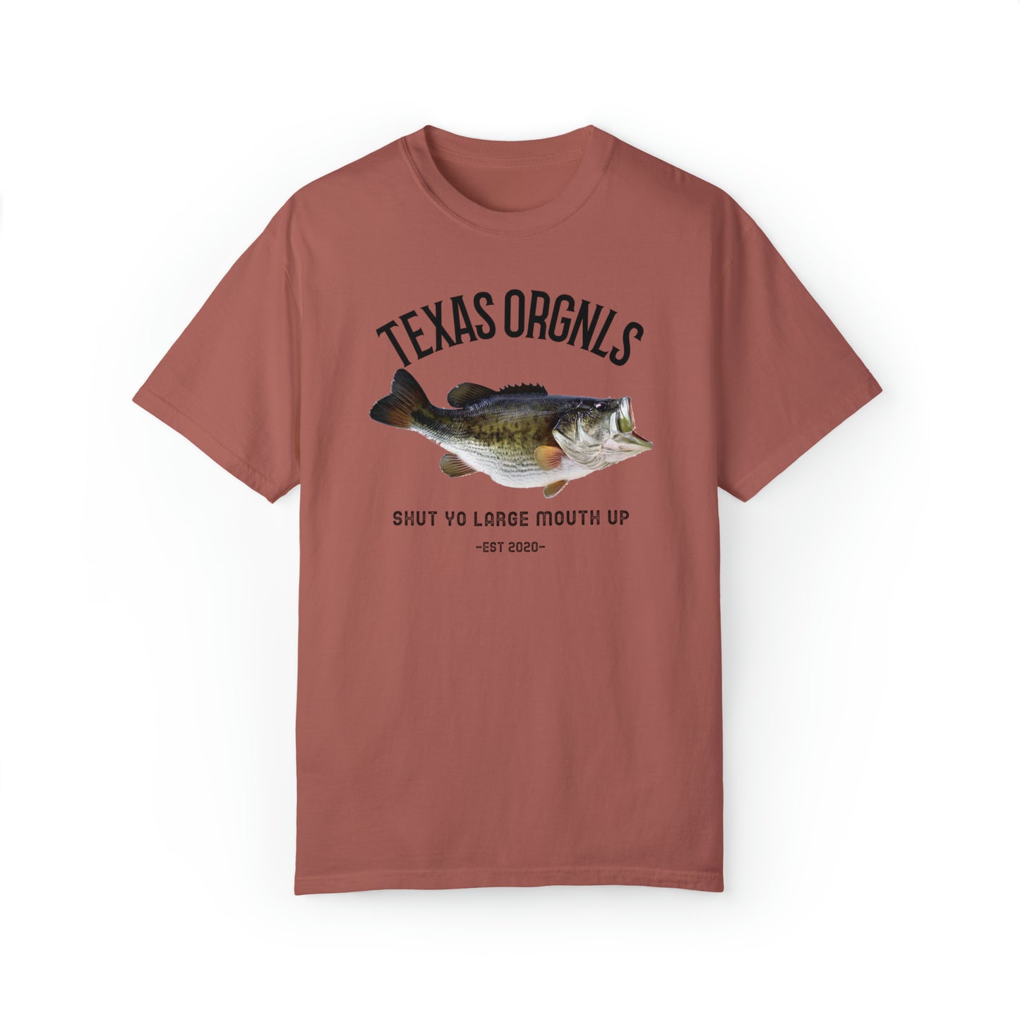 Texas Orgnls Shut Yo Large Mouth Unisex Garment-Dyed Tee