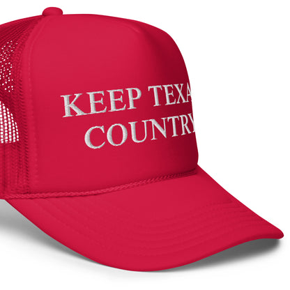 Keep Texas Country Foam trucker hat