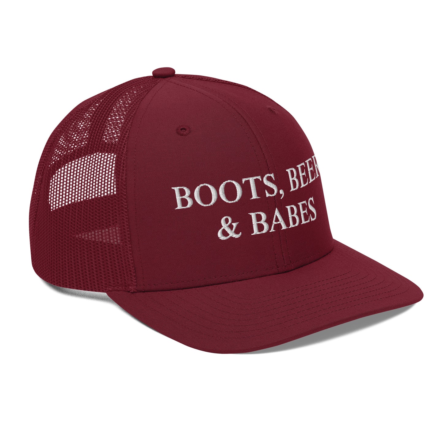 Boots, Beer & Babes Trucker Cap