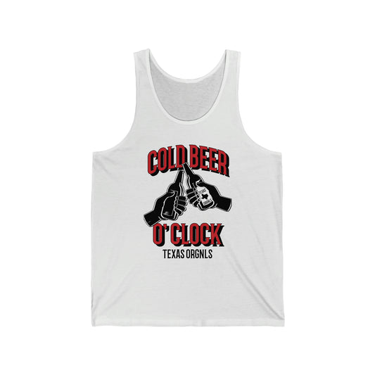 Texas Orgnls “Cold Beer O’Clock” Unisex Tank